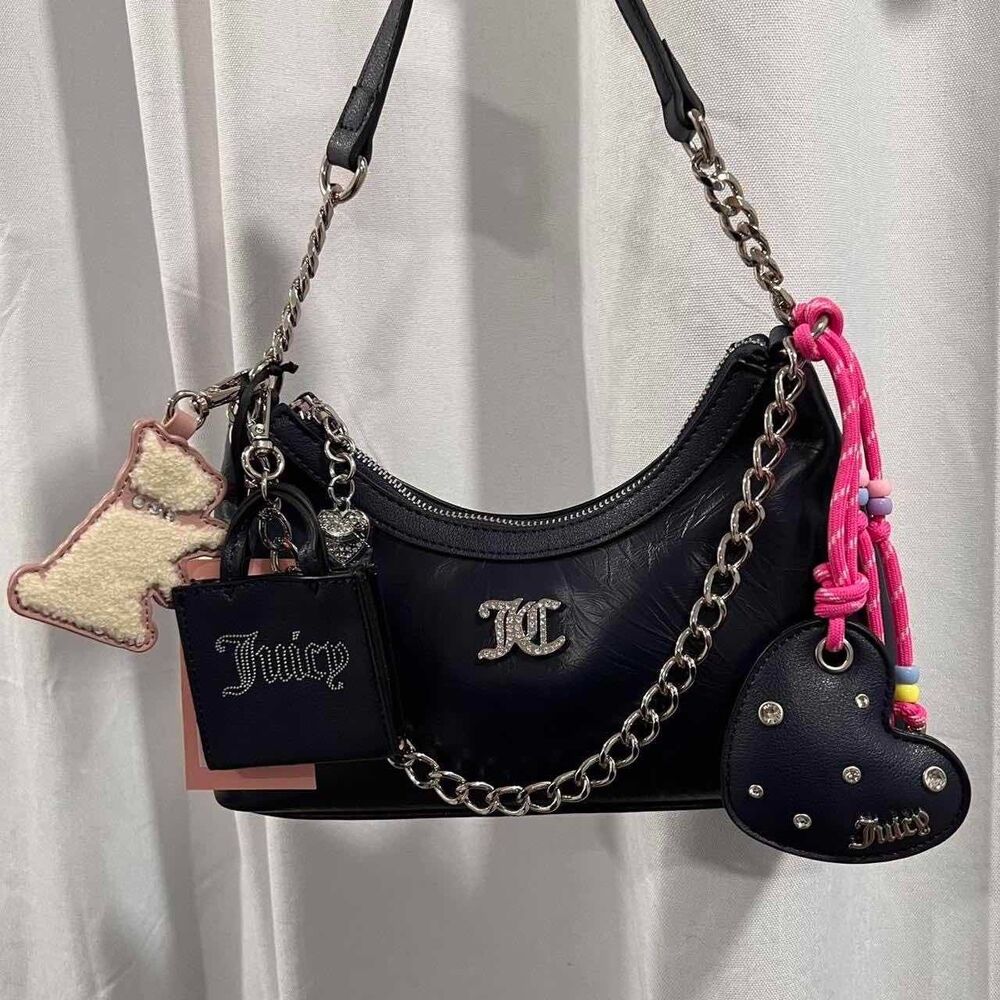 juicy couture βjuicifyβ shoulder bag in regal blue (NWT)